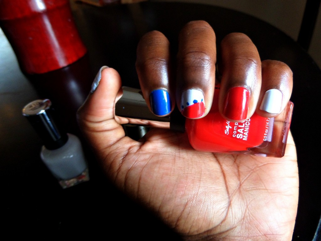 Red, White, and Blue Manicure