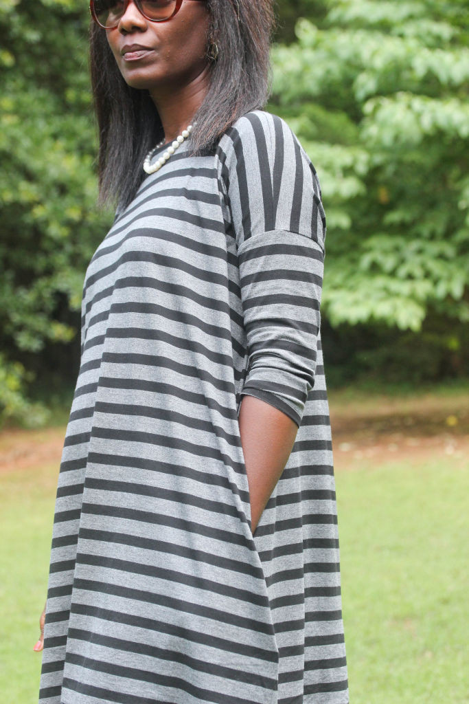 Gap Striped Relaxed T shirt Dress