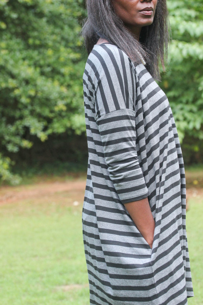 Gap Striped Relaxed T shirt Dress