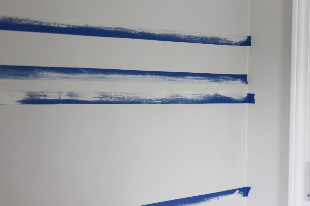 How to paint Crisp Wall Stripes