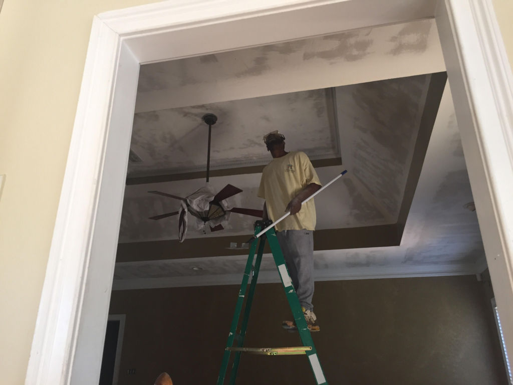 scraping a popcorn ceiling