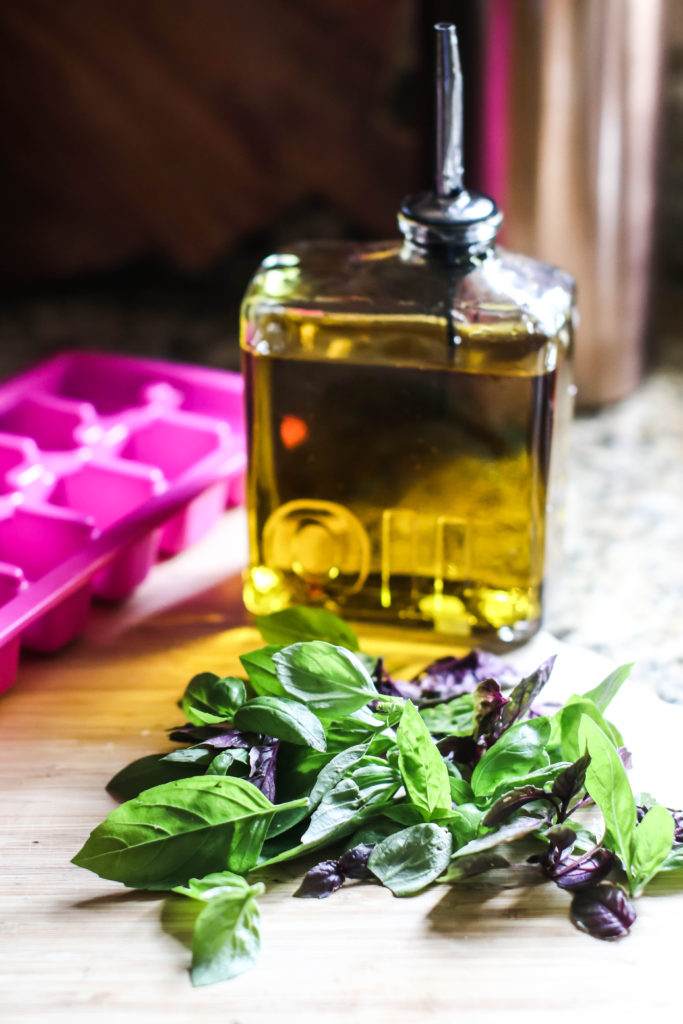 how to freeze fresh basil