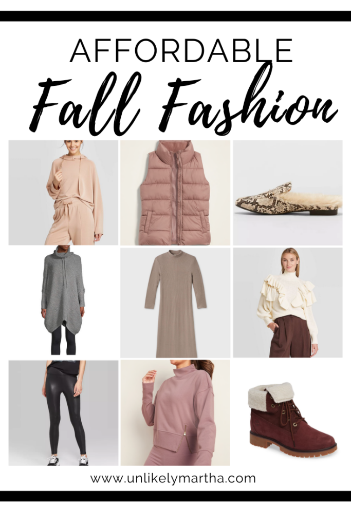 fall and winter clothing
